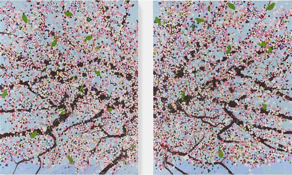 DAMIEN HIRST CHERRY BLOSSOMS ITSLIQUID GROUP
